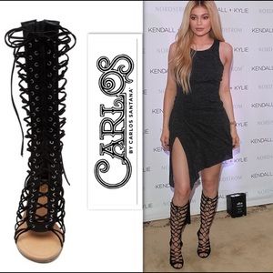 Carlos Santana Tanner Gladiator Suede Sandal.